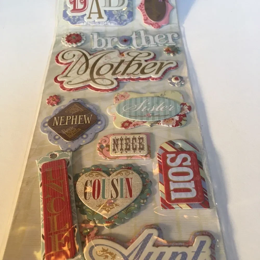 3 Dimensional Sticker Appliqués for Family!
